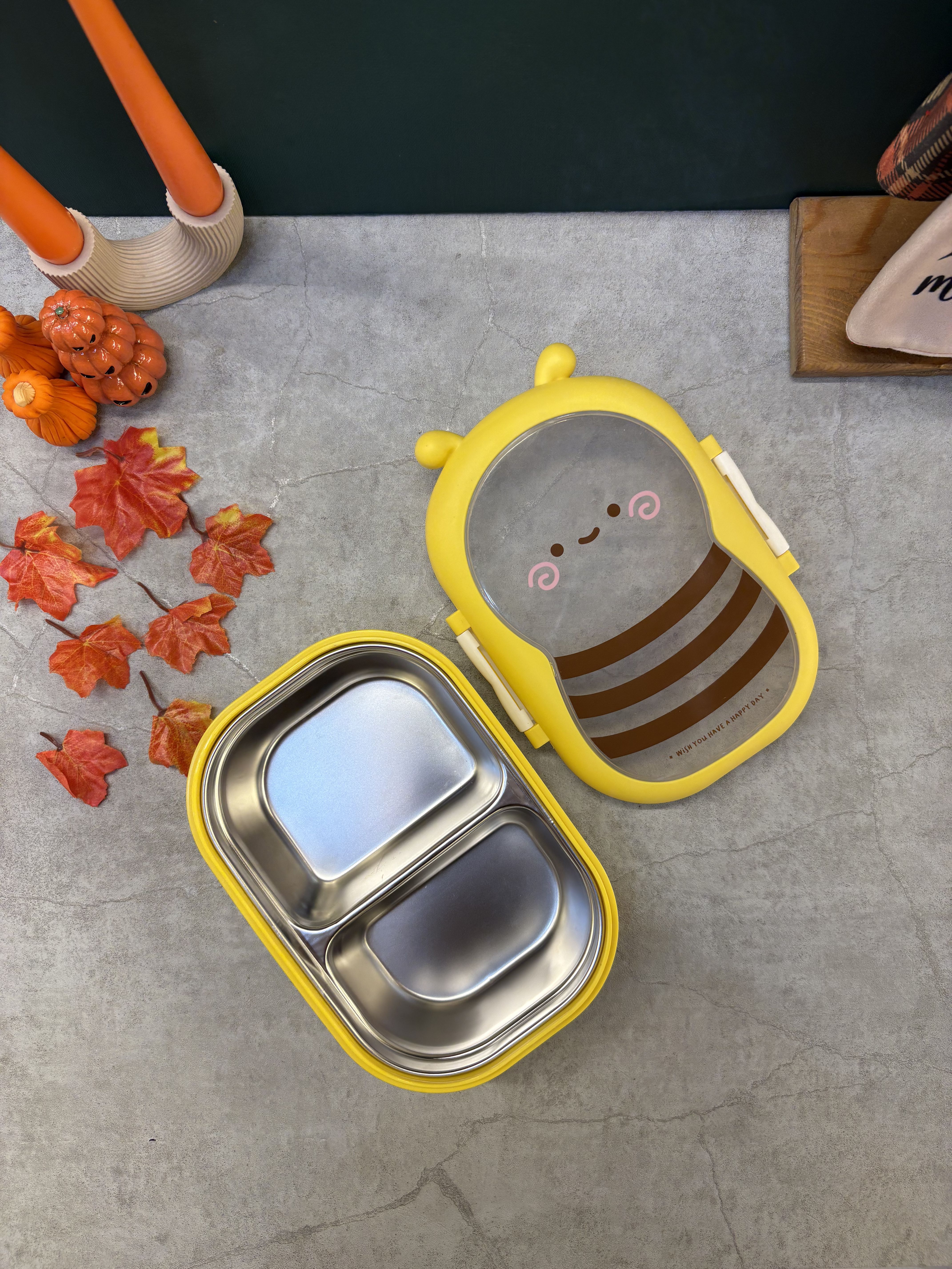 لانچ باکس داخل استیل زنبوری