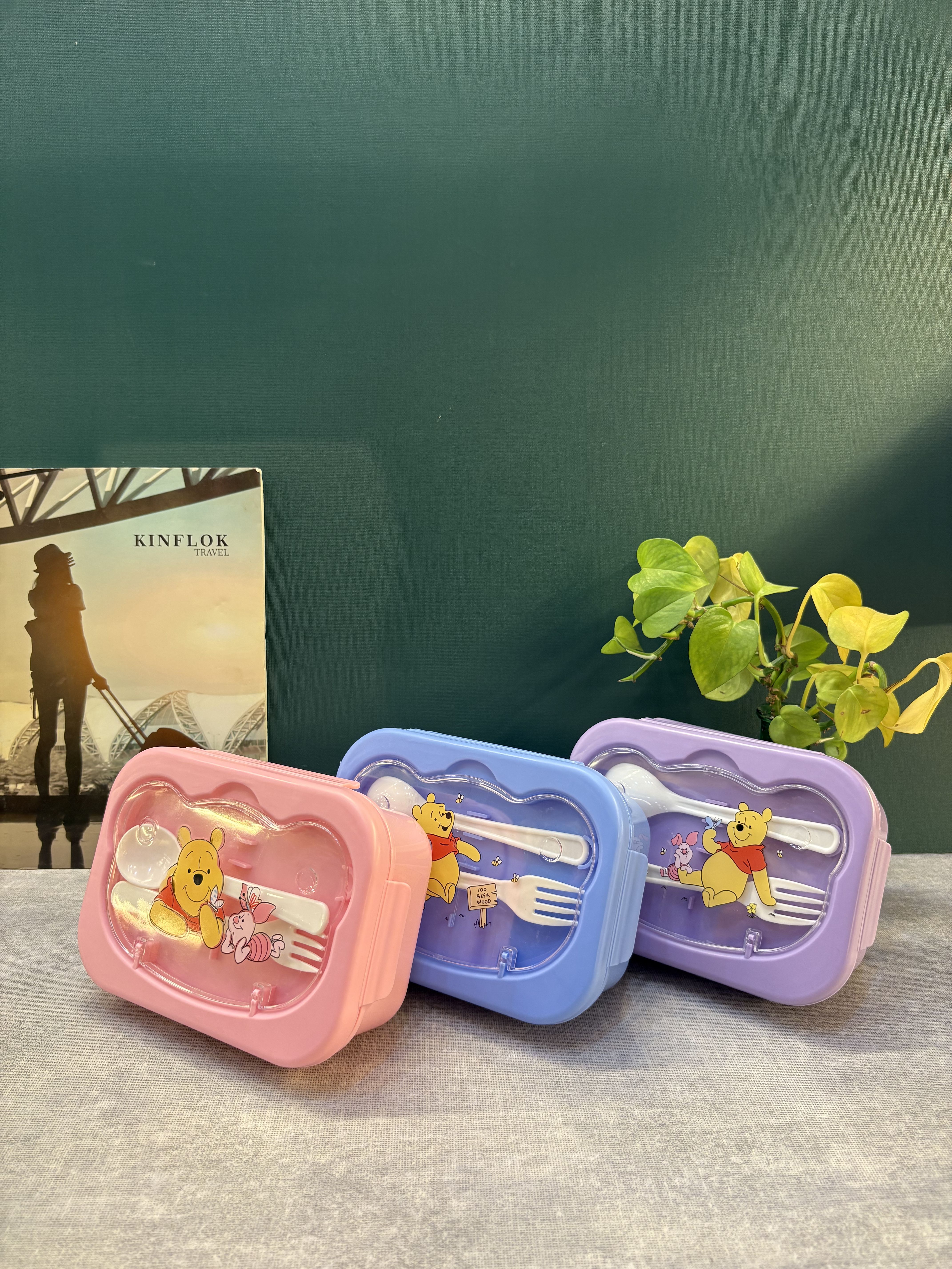 لانچ باکس مستطیلی کوچک درب تدی