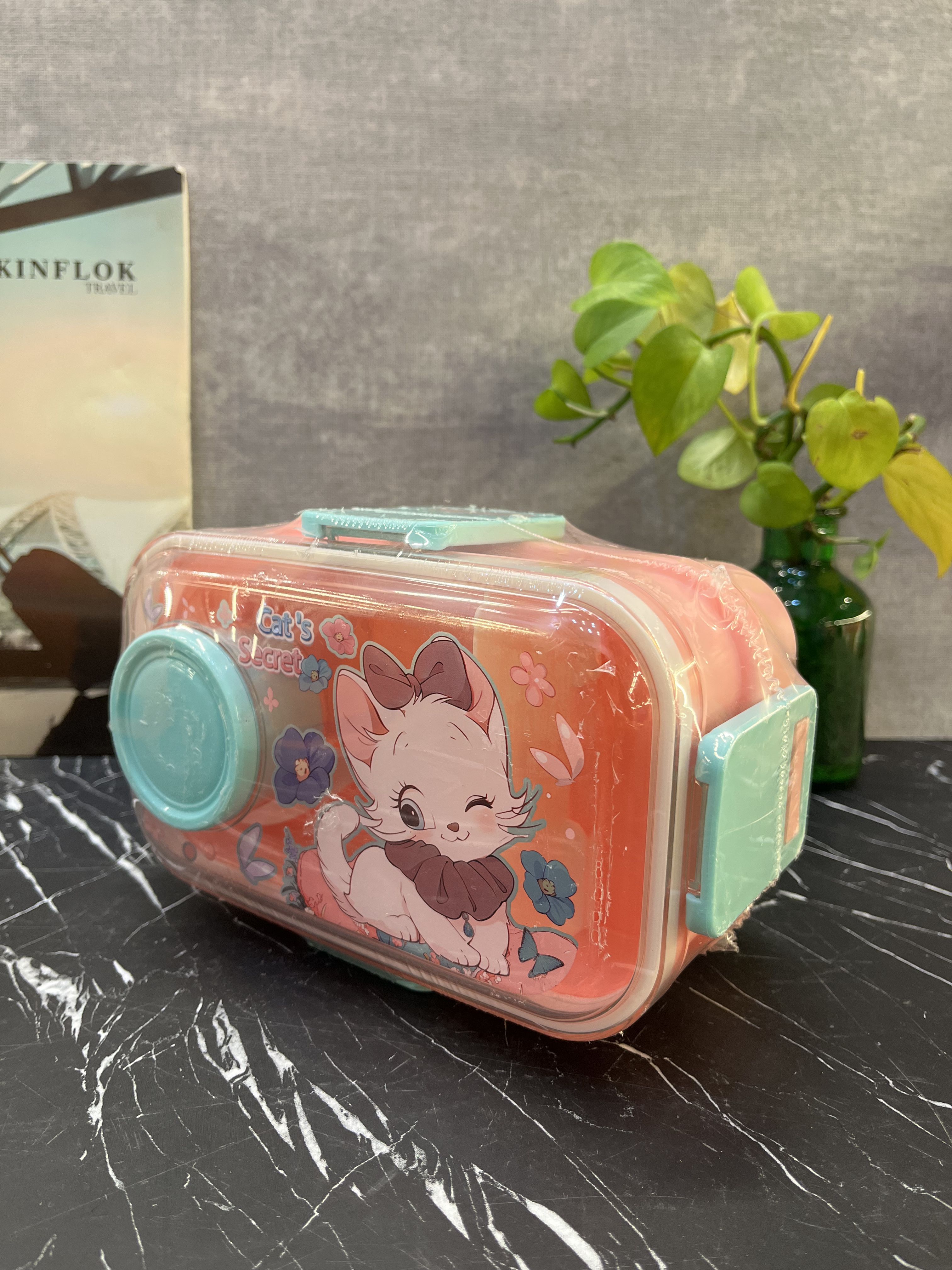 ظرف غذای دو طبقه پلاستیکی