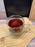 ماگ دوجداره گل دار پیرکس