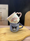 ماگ لبه دار دسته قلبی کرومی و ملودی