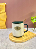 ماگ شیار دار پلاک درب رنگی کد 7462