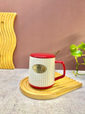 ماگ شیار دار پلاک درب رنگی کد 7462