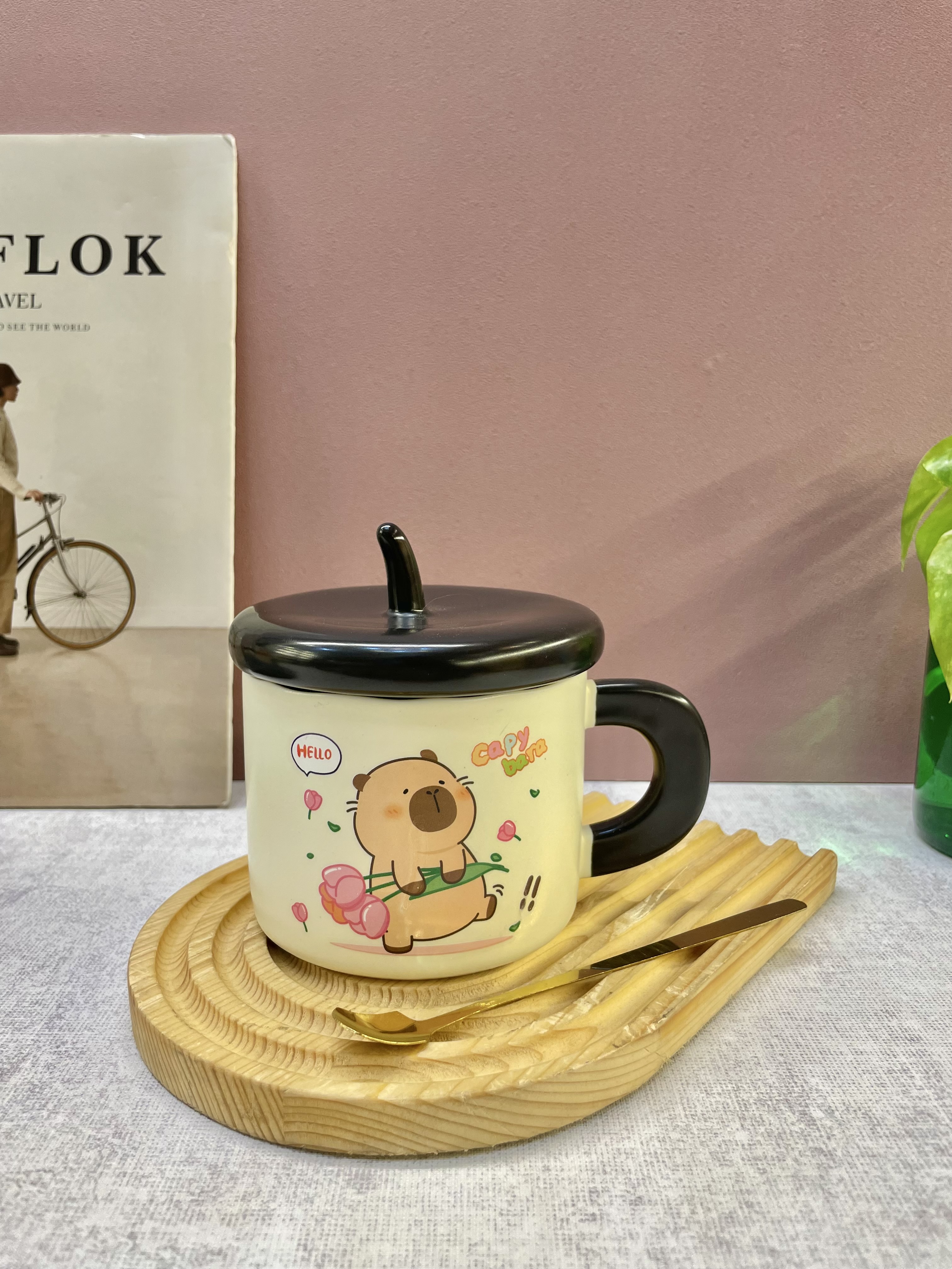 ماگ طرح کاپی بارا بلوطی کد 7538